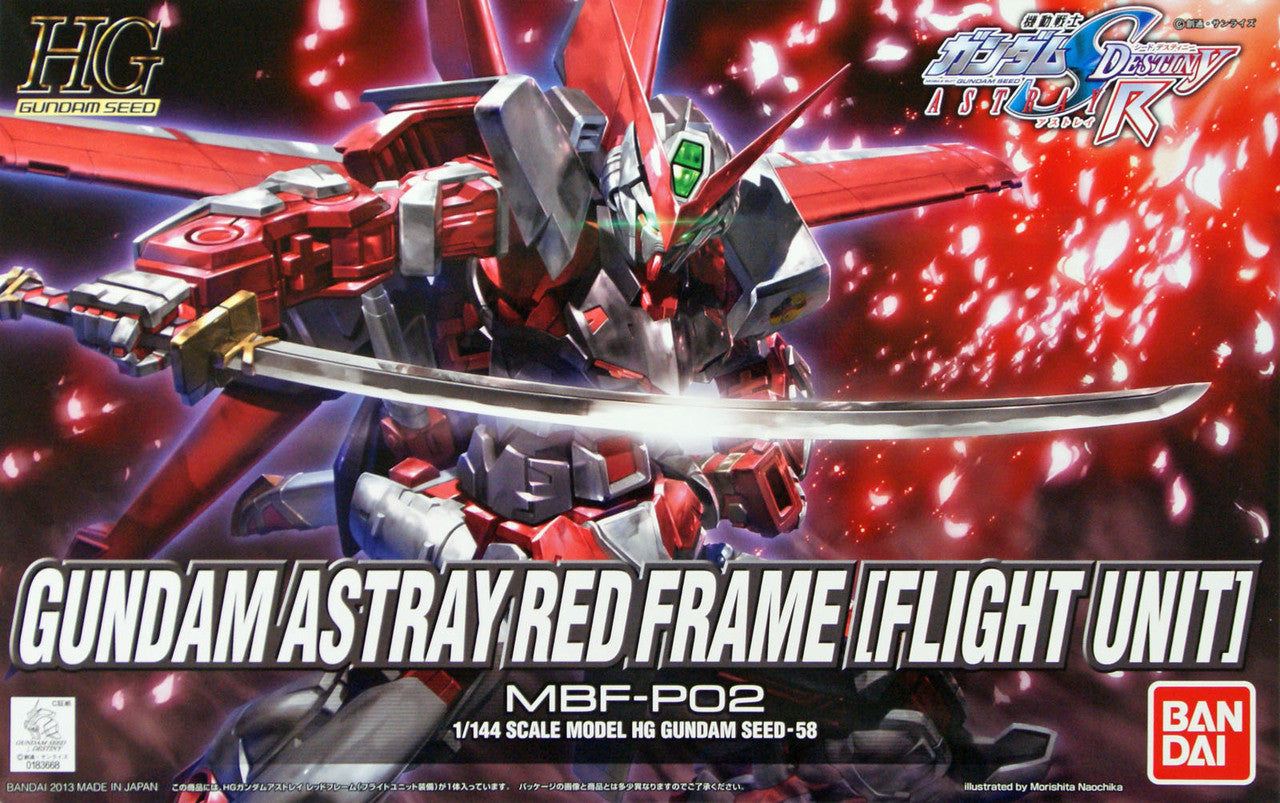 Bandai Gundam Seed Gundam Astray Red Frame Flight Unit HG 1/144 Model Kit