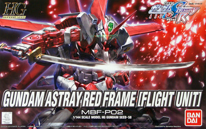 Bandai Gundam Seed Gundam Astray Red Frame Flight Unit HG 1/144 Model Kit
