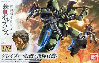 Bandai Gundam Iron-Blooded Orphans 002 GRAZE (Standard Type/ Commander Type) HG 1/144 Model Kit
