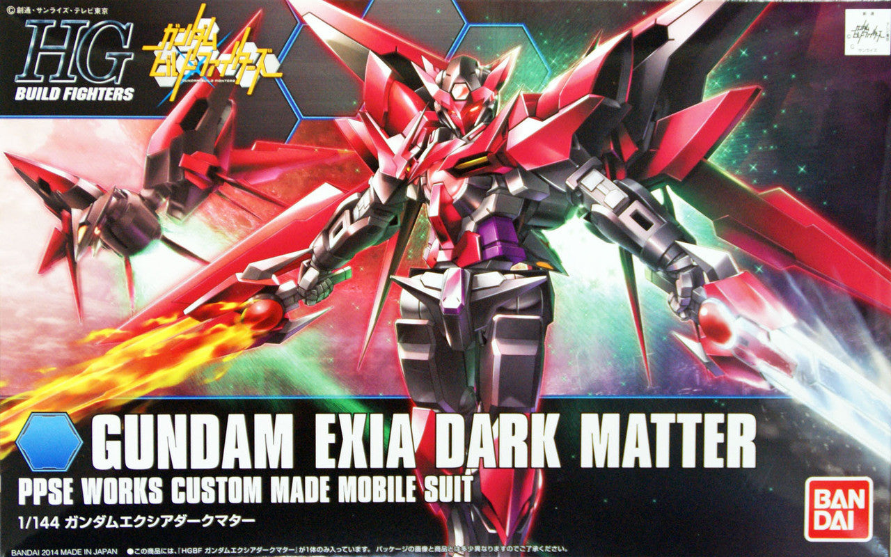 Bandai Gundam Build Fighters 013 EXIA DARK MATTER HG 1/144 Model Kit