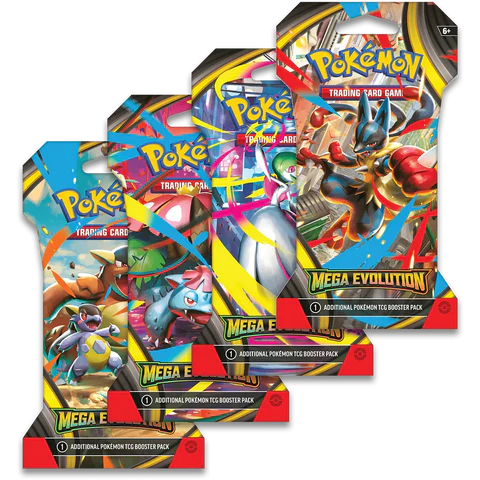 Pokémon Mega Evolution Sleeved Booster Englisch (zufälliges Artwork)