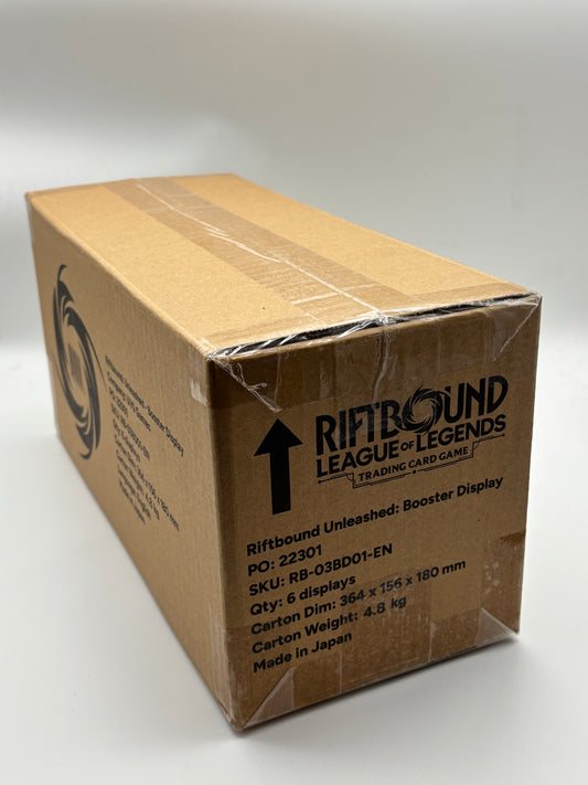 Riftbound: League of Legends Unleashed Sealed Case (6x Display) Englisch