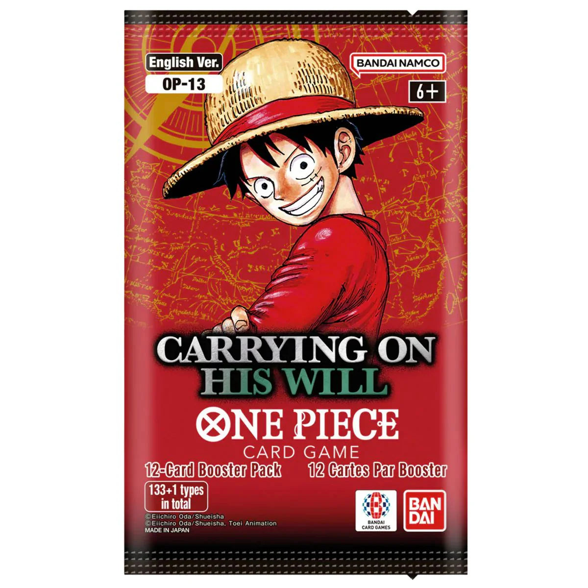 One Piece OP13 Booster Pack Carrying On His Will Englisch