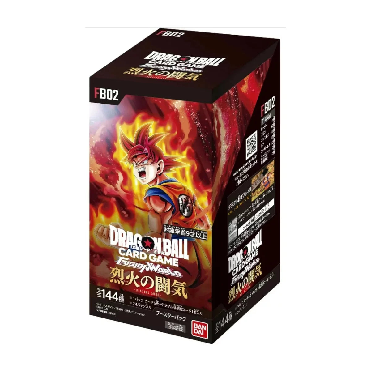 Dragon Ball Fusion World FB02 Blazing Aura Display 24 Booster Japanisch