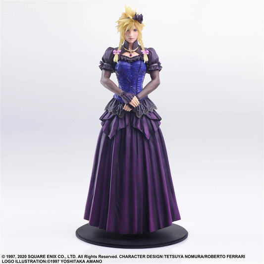 Final Fantasy VII Remake Static Arts Cloud Strife Dress Figur 28cm