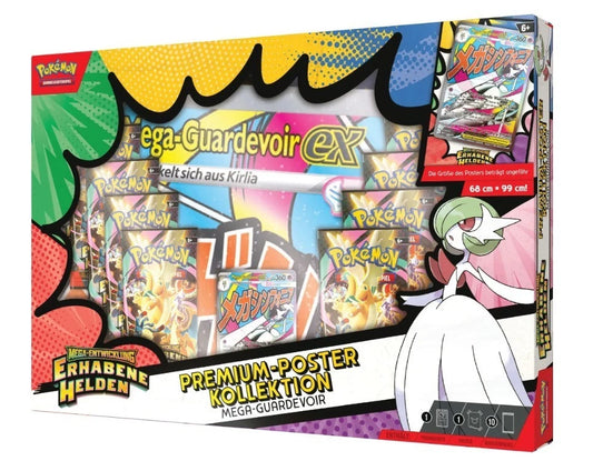 Pokémon TCG Erhabene Helden Mega Guardevoir Premium Poster Kollektion Deutsch